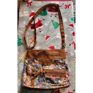 American Eagle Vtg Y2K Floral Bag Crossbody Purse Hippie Grunge Boho Flower